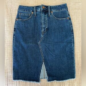 Madewell Dark Blue Denim Skirt